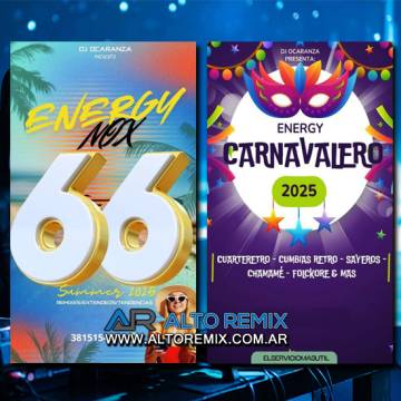 ENERGY MIX 66 + CARNAVALERO (2025) - Pack en Venta